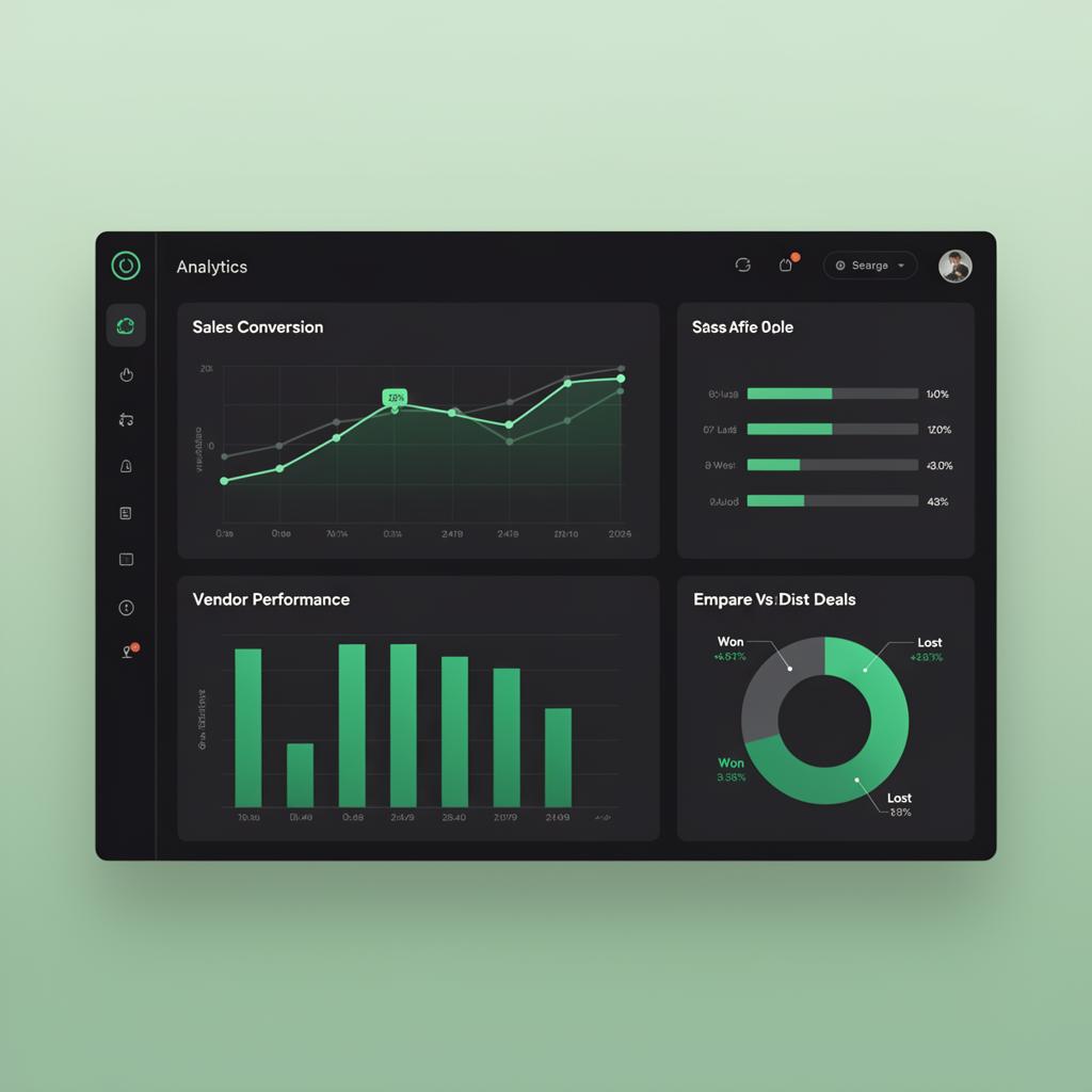 Dashboard de desempenho dos vendedores