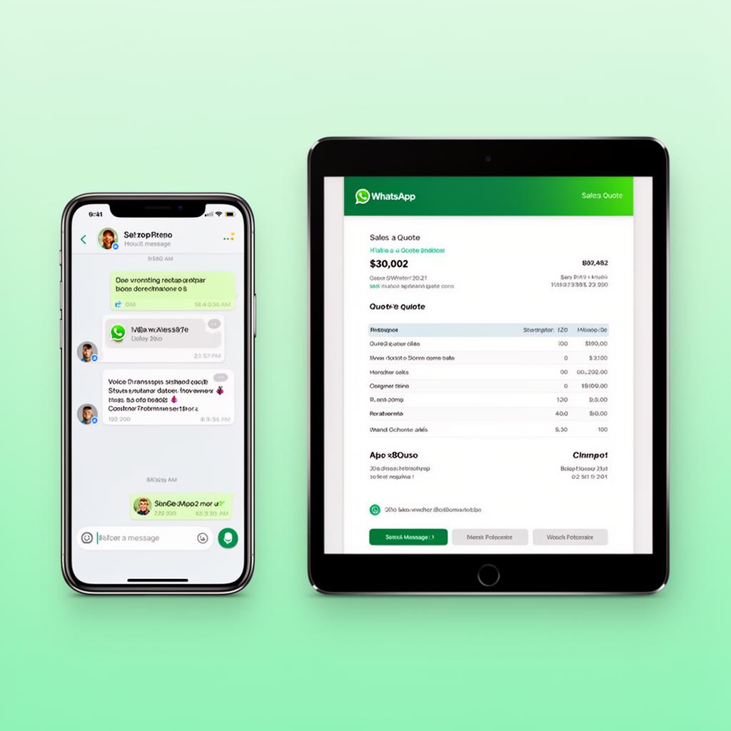 Orçamento criado por áudio no WhatsApp